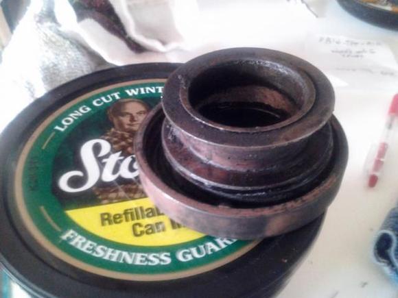 throw out bearing, notice its offset