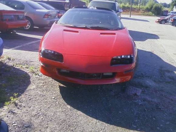 Trademark blackened eyes!