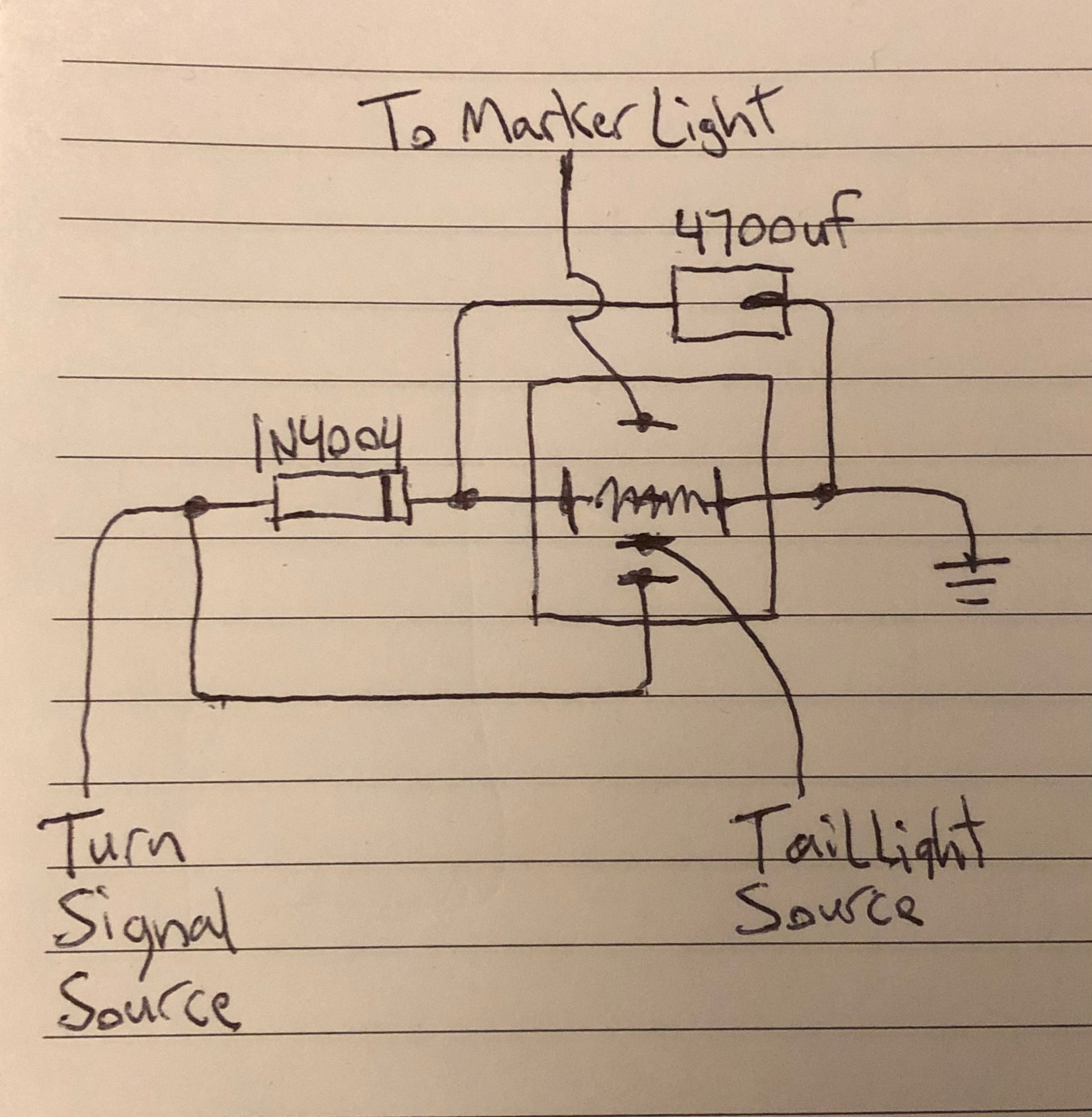 DIY switchback module wiring (essentially a self powered delay off relay)