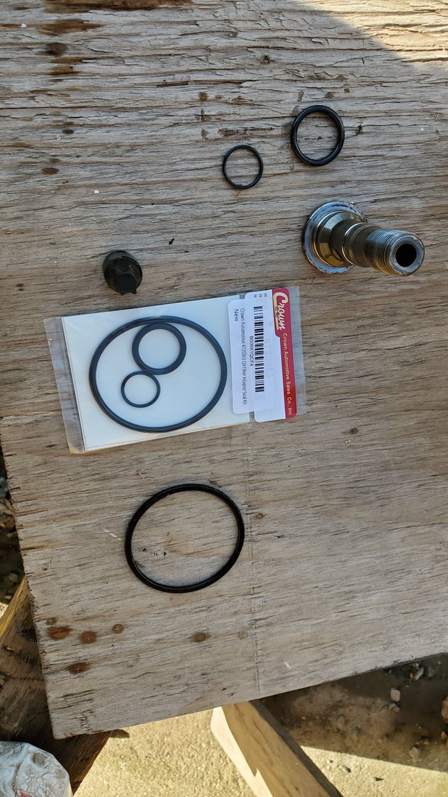 Determining correct Oil Filter Adapter Oring kit?? Jeep Cherokee Forum