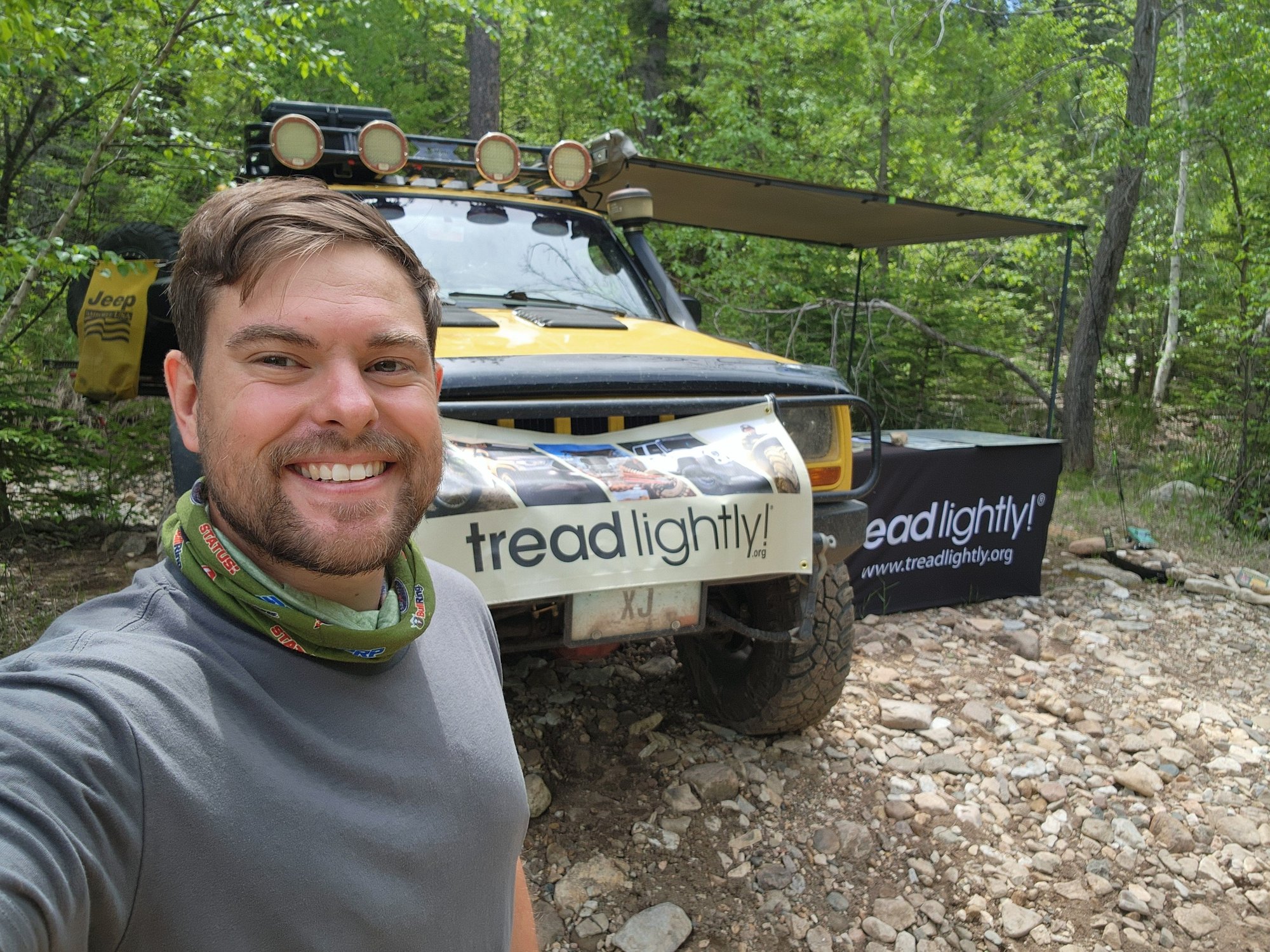 Tread Lightly! Educational Booth along our most popular rock crawling route