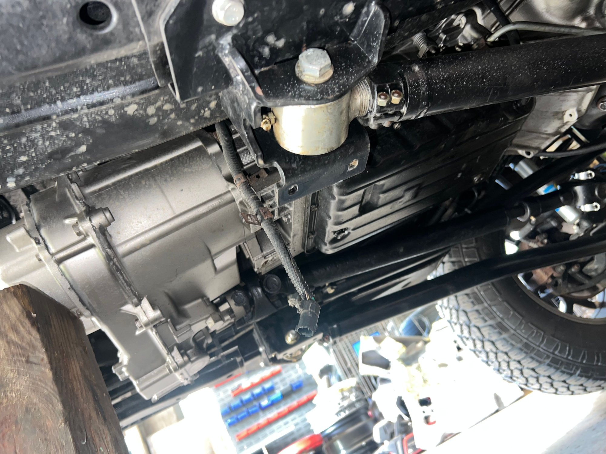 I love that IRO�s long arm design makes the transmission crossmember so easy to drop. 