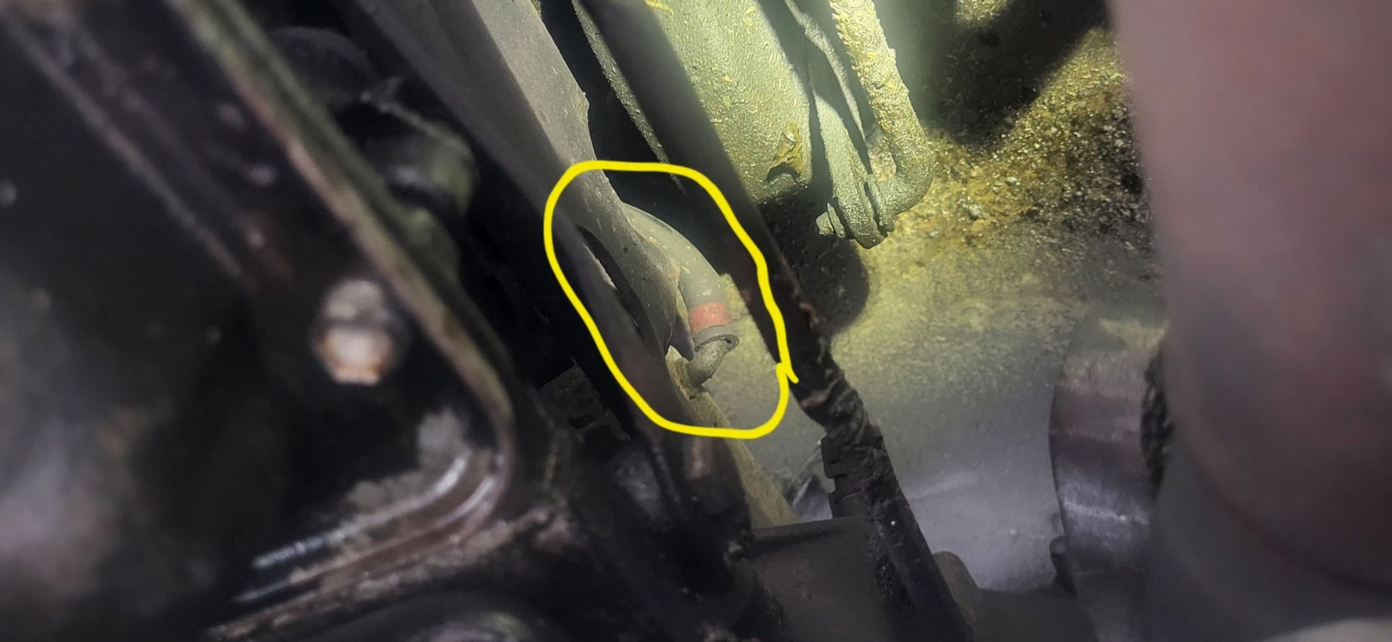 The other connection of the hose. 