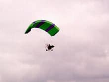 Flying my ultralight. Powered Parachute.