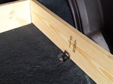 Going to use the tie downs to secure in the back
