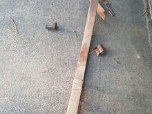 That will explain all the noises coming from the rear passenger side all these years. I had to call up my friends at rough country and ordered a new set of 4.5 inch lift leaf springs, along with their forged track bar.