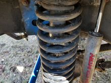 Still need bump stops. 
These are Sky Jacker coils. Not sure the lift.. I'm guessing 6" or 6.5"