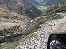 The view of the steps. This was definitely the craziest and most difficult part of the trail.