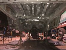 The larger areas were hit with polycarbide and flap wheels. 