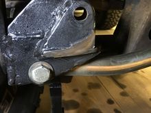 So I had to cut about 1/4” off and taper it to the left. If I were to do this again I’d raise the shelf 1/4-3/8” higher and the steering would have cleared. Live and learn...