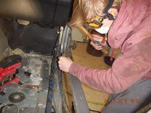 And finally getting the pinch weld apart