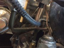 Extended lines to newer mounting location of mas cyl