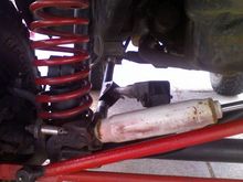 front shot of the custom radius arm