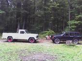 My two Jeeps,but this pic is a year old.