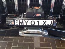 Smittybuilt XRC8 Winch fitted up to my Protofab bar ;) awesome combo