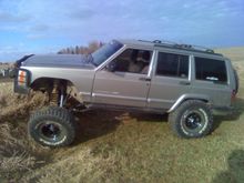 here it is at about 6.5" lift on ironman4x4fab long arms and bilstein 5100 shocks