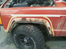 Getting ready to cut off my flares...thank goodness for rust ;)
