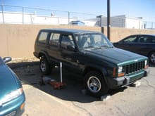 Kendall's Jeep when it still had the stock rims.