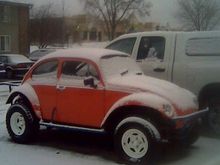 Image001 My baja bug and Dodge 2500 4x4 in Chicago parking lot.