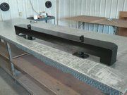 Jeep rear bumper after powder coating.