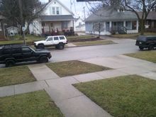 Jeep parking front