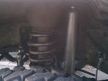 Coils shock and steel braided brake line extensions