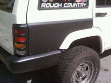 Passenger side JCR quarter panel guard