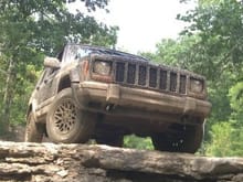 This is my 97 Country parked above the waterfall at DTOR.