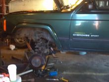 Install of 3 inch rough country series II lift with full leaf packs.