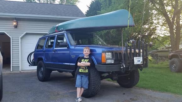 This is what the XJ is all about for me. My kid loves taking it camping and on adventures in the woods.