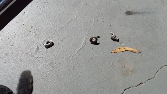 Some quick drilling and the rivets are out!