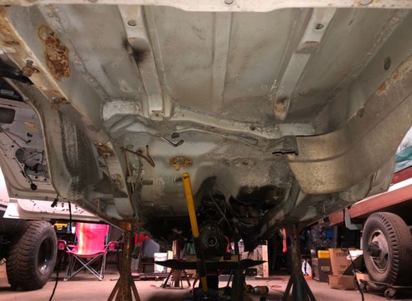 Pulling the transmission 