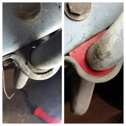 Drivers side before and after.