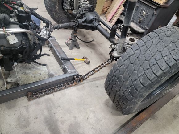 Starting on my chain control arm front suspension 