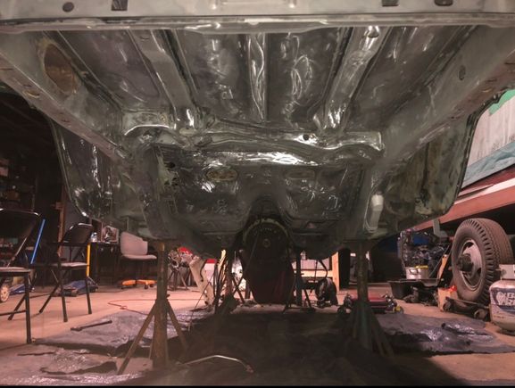 The larger areas were hit with polycarbide and flap wheels. 