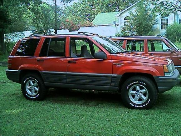 31" BFG's on my old 2WD Grand. Had to slightly trim the front valance.