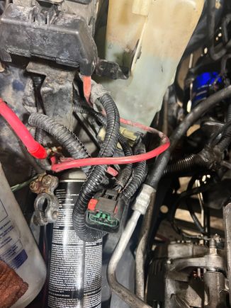 This one is in the battery compartment area, not sure what it would plug into. 