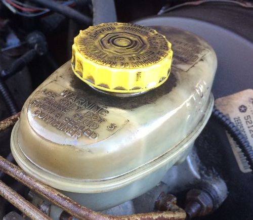 Brake Reservoir - After Engine Degreaser.