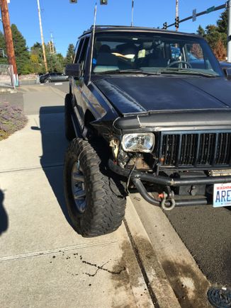 Just enough to get the radiator! Argh!