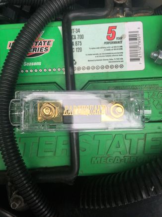 Added a 150 amp fuse in line just to be safe.