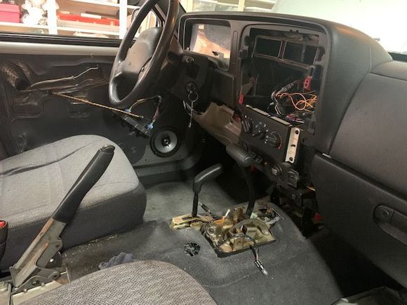 Pulling radio and center console