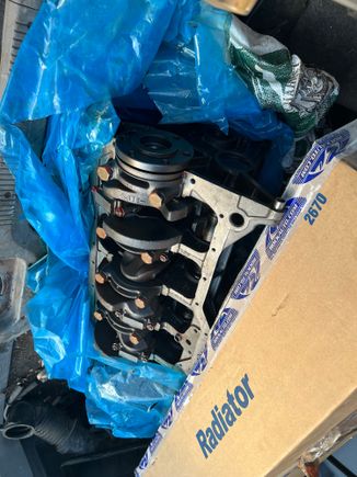 crate motor in the back of the XJ