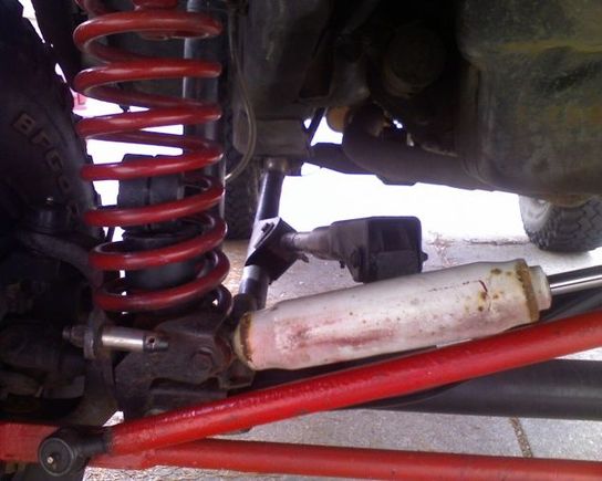 front shot of the custom radius arm