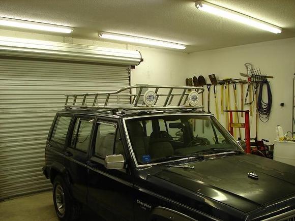 Checking all before finish welding.  Also setting mount heights.