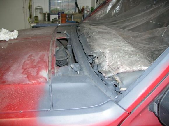 I HAD TO REPAIR THE WINDSHIELD SEAT RUSTED OUT.