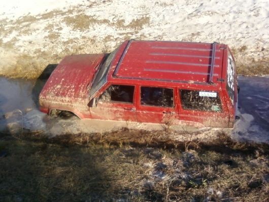 An 8000lbs waren winch could NOT get it out.
