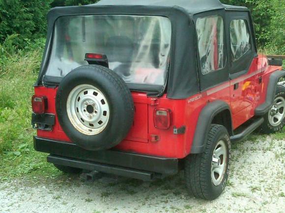 YJ4 - Rear 3/4 view.  Not too bad back here.