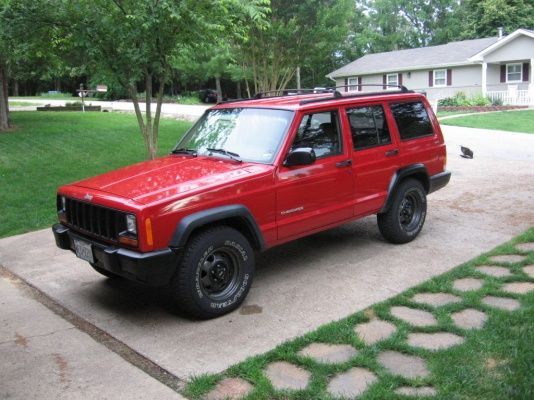 sitting in the driveway