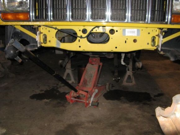 front axle off