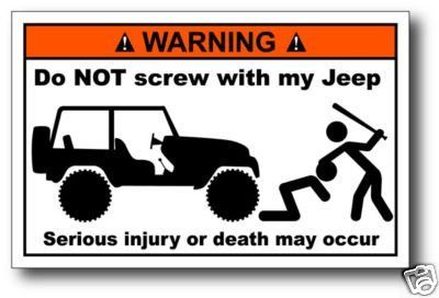 do not screw jeep decal sticker